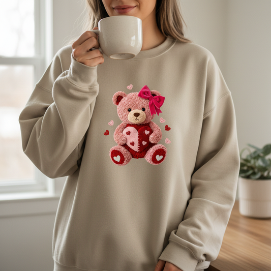 Beige Crewneck with Coffee