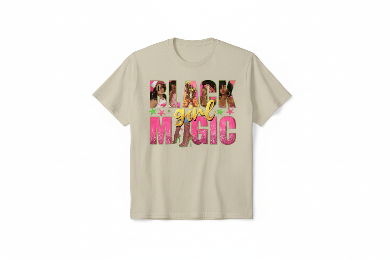 Black Girl Magic - Beige Shirt