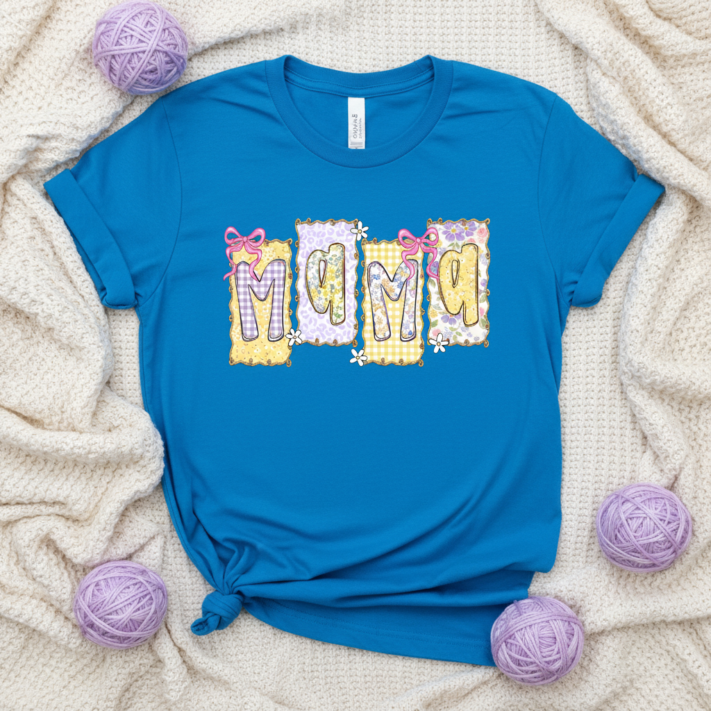 Bright Blue MAMA Shirt