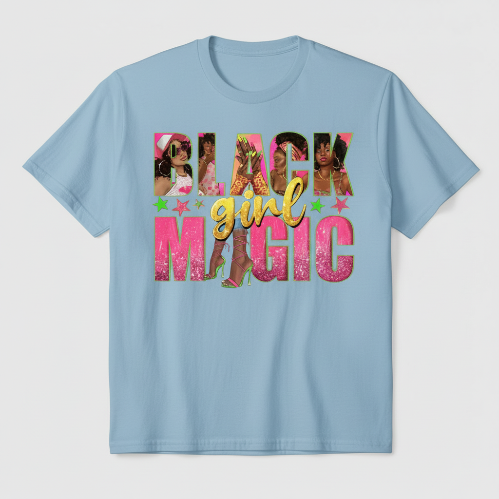Light Blue Black Girl Magic