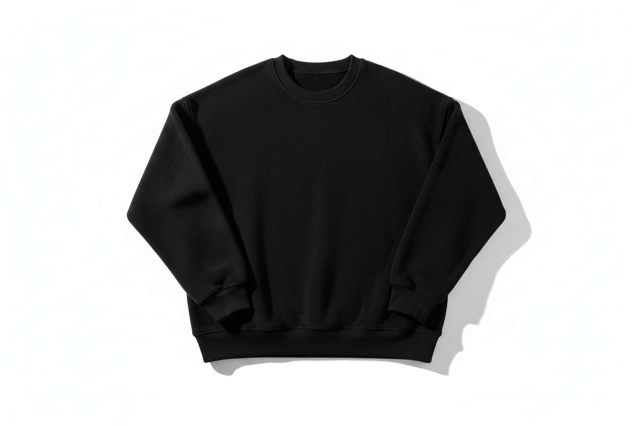 Make a black sweatshirt