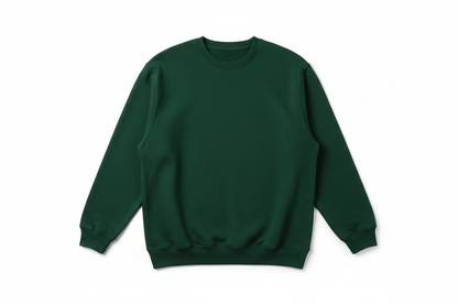 make plain dark green sweatshirt