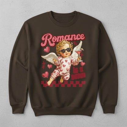 Romance is a Scam Brown Sweatshirt