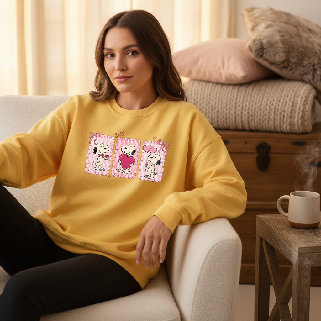 Yellow Sweatshirt Worn