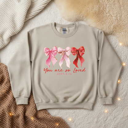 You are so loved - Beige Sweatshirt