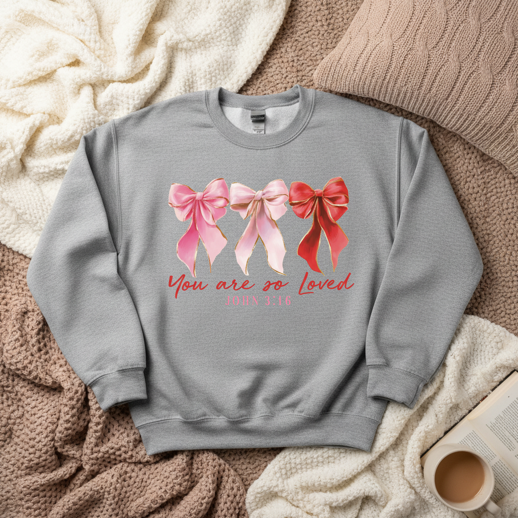 You are so loved - Gray Sweatshirt