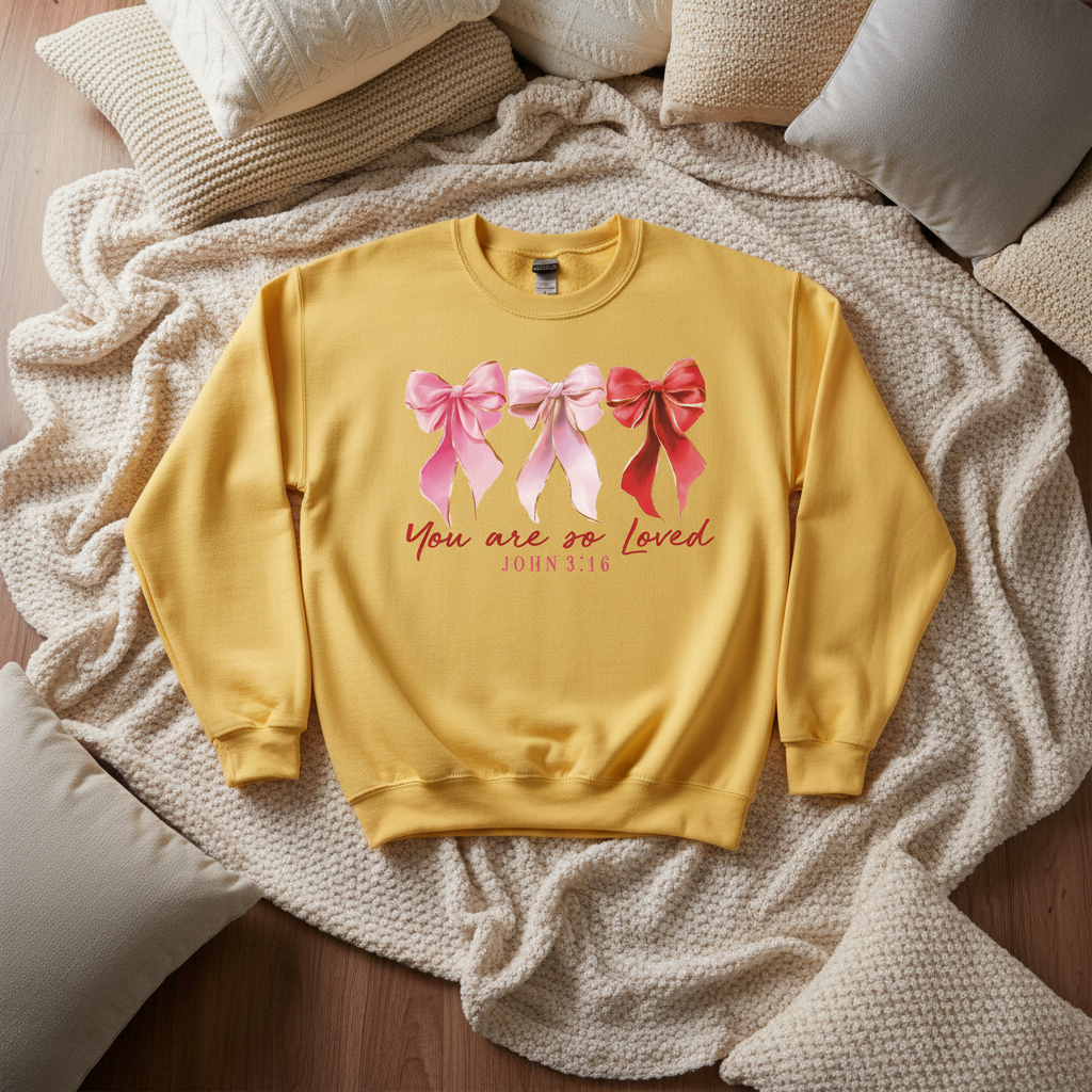 You are so loved - Yellow Sweatshirt